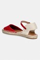 Obuwie Lauren Ralph Lauren espadryle damskie Robby Flat 802982888004.600 czerwony