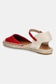 Obuwie Lauren Ralph Lauren espadryle damskie Robby Flat 802982888004.600 czerwony