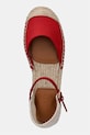 Lauren Ralph Lauren espadryle damskie Robby Flat czerwony 802982888004.600