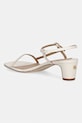 Obuwie Lauren Ralph Lauren sandały na niskim obcasie skórzane Lainee Md Hl 802P00097004.100 beżowy