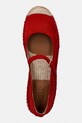 Lauren Ralph Lauren espadryle damskie zamszowe Luize Mj czerwony 802P06401002.600