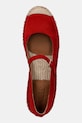 Lauren Ralph Lauren espadryle damskie zamszowe Luize Mj czerwony 802P06401002.600