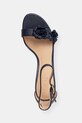 Lauren Ralph Lauren sandały na wysokim obcasie skórzane Allie M Flwr granatowy 802P10640002.410