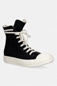 Rick Owens DRKSHDW Denim trampki męskie wysokie czarny DS01F4800.DO