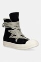 Rick Owens DRKSHDW trampki Denim Megalace tekstylny czarny DS01F4809.DOW1