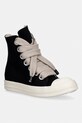 Rick Owens DRKSHDW trampki Denim Jumbolace syntetyczny czarny DS01F4818.DOW2