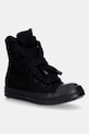Πάνινα παπούτσια Rick Owens DRKSHDW Denim Jumbolace υφασμάτινο μαύρο DS01F4818.DOW2