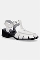 Fly London sandały skórzane EFAI392FLY słupek biały P145392004