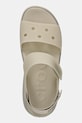 Crocs sandały na platformie damskie Soho Frosted Y Strap Sandal beżowy 212651.1WY