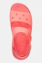 Crocs sandały na platformie damskie Soho Frosted Y Strap Sandal różowy 212651.6UI