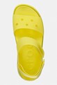 Crocs sandały na platformie damskie Soho Frosted Y Strap Sandal zielony 212651.738