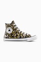 Πάνινα παπούτσια Converse Chuck Taylor All Star Leopard φλατ μπεζ A16407C