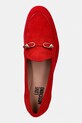 Love Moschino mokasyny zamszowe czerwony JA10031G1OJA0500
