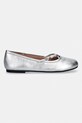 Love Moschino baleriny skórzane JA11111G1OIF090B srebrny SS26