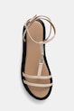 Patrizia Pepe sandały na platformie damskie skórzane 2X0060.L048.J503 beżowy