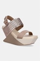 United Nude sandale s klinastom potpeticom od kože Delta Wedge Puffier bež 10988971188