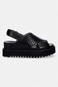 United Nude sandále s otvorenou pätou dámske Rico X Sandal 110130116 čierna SS26