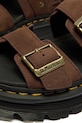 Dr. Martens ZebZag Sandal sandały na platformie damskie nubukowe DM42853200 brązowy