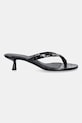 Anine Bing NOELLE THONG HEELS - EMBOSSED BLACK japonki damskie skórzane A.14.11931.BLK1 czarny SS26