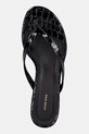 Anine Bing NOELLE THONG HEELS - EMBOSSED BLACK japonki damskie skórzane czarny A.14.11931.BLK1