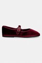 Žametne balerinke Nokwol Mel Mel.Burgundy.Velvet bordo SS26