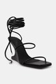 Rick Owens Lilies Cantilever 8 sandále na platforme po celej dĺžke dámske kožené čierna LI01F7804.LLP