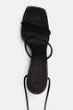 Rick Owens Lilies Cantilever 8 sandále na platforme po celej dĺžke dámske kožené čierna LI01F7804.LLP