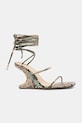Rick Owens Lilies Cantilever 8 sandále na platforme po celej dĺžke dámske kožené LI01F7804.LPY35 béžová SS26