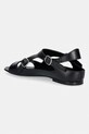Obuwie coperni Buckle On sandały damskie skórzane COPSH100F6043 czarny