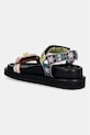 Obuwie Kurt Geiger London sandały na płaskim obcasie damskie Orson Sandal 4461605609 czarny