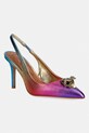 Kurt Geiger London szpilki skórzane Belgravia Sling 85 multicolor 5595399019