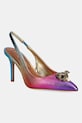 Kurt Geiger London szpilki skórzane Belgravia Sling 85 multicolor 5595399019