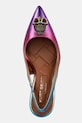 Kurt Geiger London szpilki skórzane Belgravia Sling 85 multicolor 5595399019