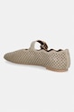 Obuwie Kurt Geiger London baleriny skórzane Wavy Mayfair Ballet Flat 5596461209 beżowy