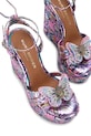 Kurt Geiger London sandały na koturnie Butterfly Ankle Tie Wedge 5596895689 multicolor SS26