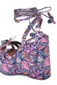 Obuwie Kurt Geiger London sandały na koturnie Butterfly Ankle Tie Wedge 5596895689 multicolor