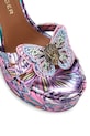 Kurt Geiger London sandały na koturnie Butterfly Ankle Tie Wedge multicolor 5596895689