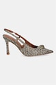 Kurt Geiger London szpilki Chelsea Point Slingback 5598843609 brązowy SS26