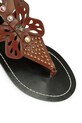 Kurt Geiger London sandały rzymianki damskie skórzane Boho Butterfly Gladiator brązowy 5596730109