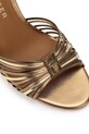 Kurt Geiger London szpilki skórzane Multi Strap Tie Sandal brązowy 5601465109
