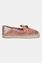 Kurt Geiger London espadryle damskie Chelsea Woven Espadrille 5603257999 pomarańczowy SS26