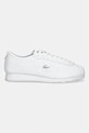 Lacoste sneakersy skórzane Club-Low 49SFA0120.21G biały SS26