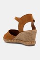 Obuv Verbenas espadrilky na platforme dámske semišové MALENA SERRAJE/TAN 0601540785.SETTER hnedá