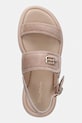 Baldinini sandály na platformě dámské semišové béžová D6E328P1CAMO.7890