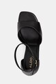 Aldo sandały na słupku skórzane FLORIANNA czarny 14344610.FLORIANNA