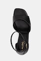 Aldo sandały na słupku skórzane FLORIANNA czarny 14344610.FLORIANNA