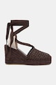Weekend Max Mara espadryle na koturnie damskie Wkaaccordo 2615521155600.TOBACCO brązowy SS26