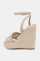 Boty Twinset sandály na klínku 261TGT076.00059 béžová