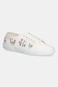 Superga 3750 FLOWER EMBROIDERY LEGGERA πάνινα sneakers Γυναικεία μπεζ S8161ZW.AA5