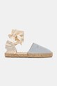 Love Moschino espadryle damskie zamszowe JA10562G0OIG5701 niebieski SS26